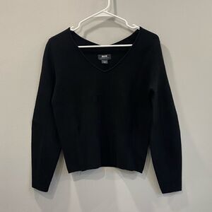 Anthropologie Maeve Black Long Sleeves Sweater Pullover